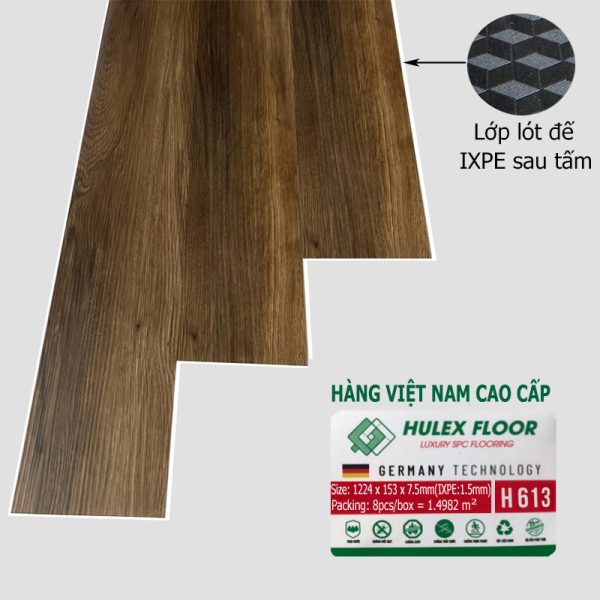 sàn nhựa hèm khóa 7.5mm