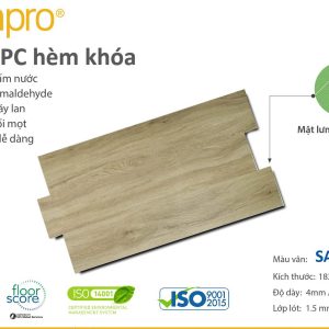 sàn nhựa hèm khóa anpro sa11